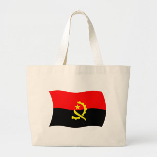 Angola Flagga Handväskor Jumbo Tygkasse