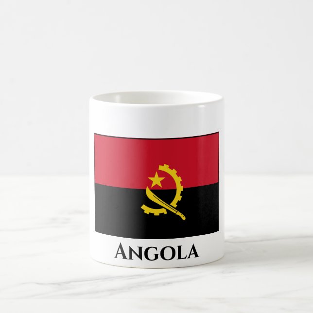Angola Flagga Kaffemugg (Center)
