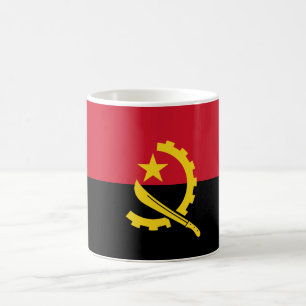 Angola flagga kaffemugg