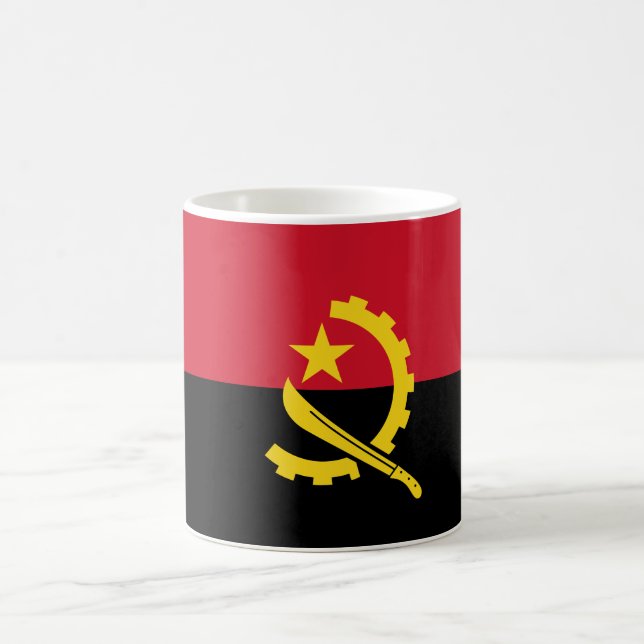 Angola flagga kaffemugg (Center)