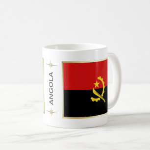 Angola flagga + Kartamugg Kaffemugg