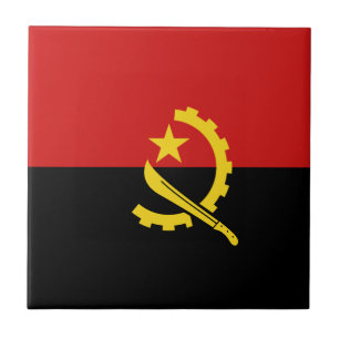 Angola Flagga Keramisk Platta Kakelplatta