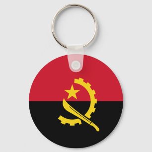 Angola flagga Keychain Nyckelring