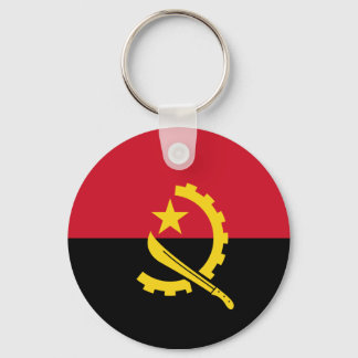 Angola Flagga Keychain Nyckelring
