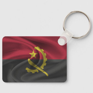 Angola Flagga Keychain Nyckelring