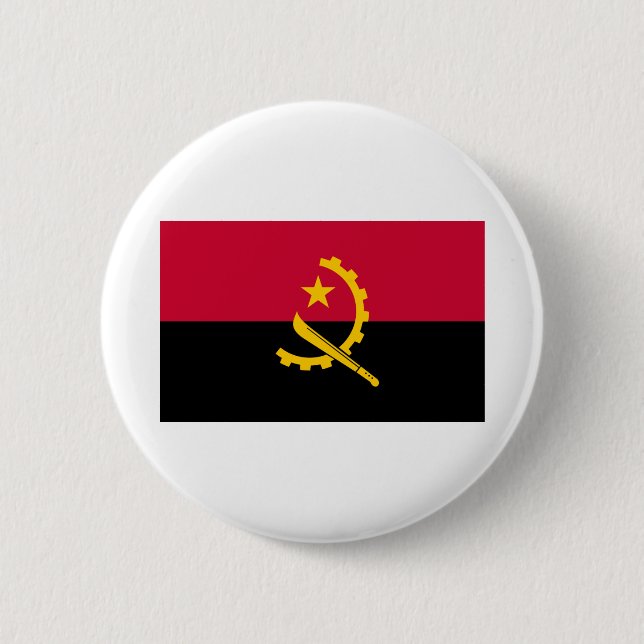 Angola Flagga Knapp (Framsida)