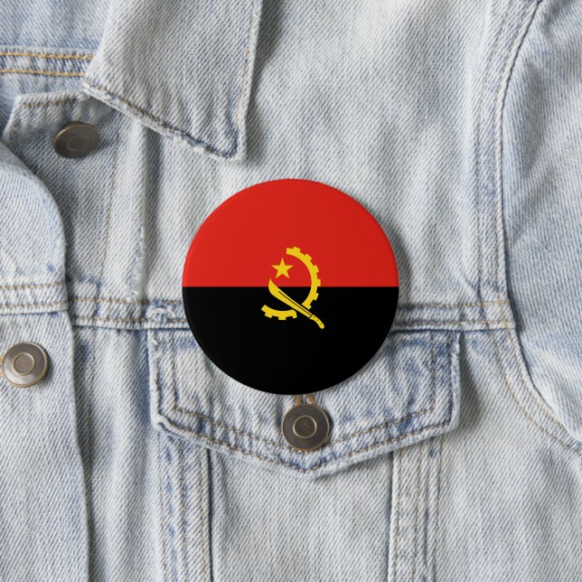 Angola flagga knapp (In Situ)