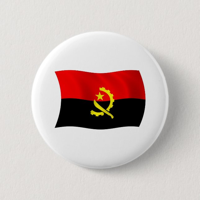 Angola Flagga Knapp (Framsida)