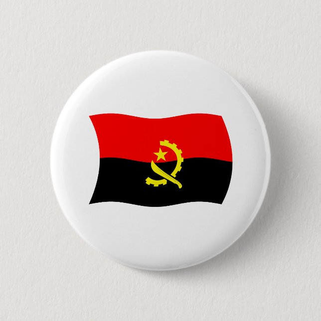 Angola Flagga Knapp (Framsida)