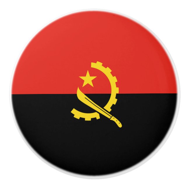 Angola flagga knopp (Framsidan)