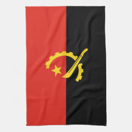 Angola flagga kökshandduk