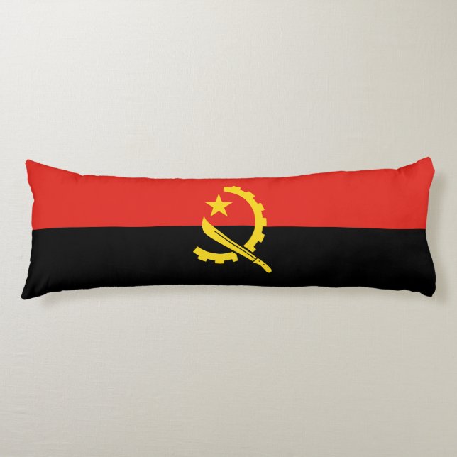Angola flagga kroppskudde (Framsidan)