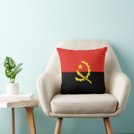 Angola flagga kudde