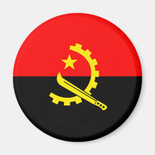 angola flagga magnet