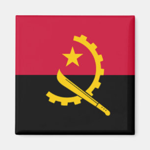 Angola flagga magnet
