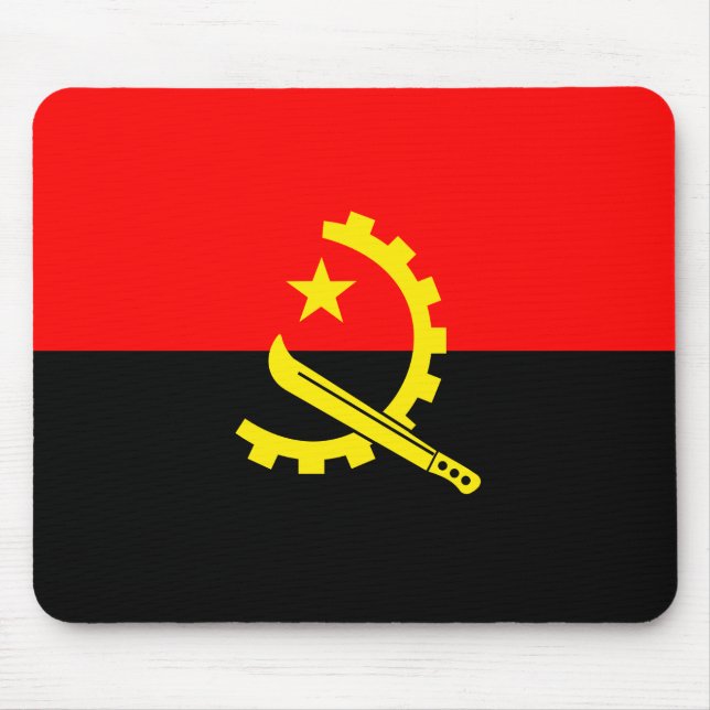 angola flagga mousepad musmatta (Framsidan)