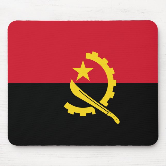 Angola Flagga Musmatta (Framsidan)
