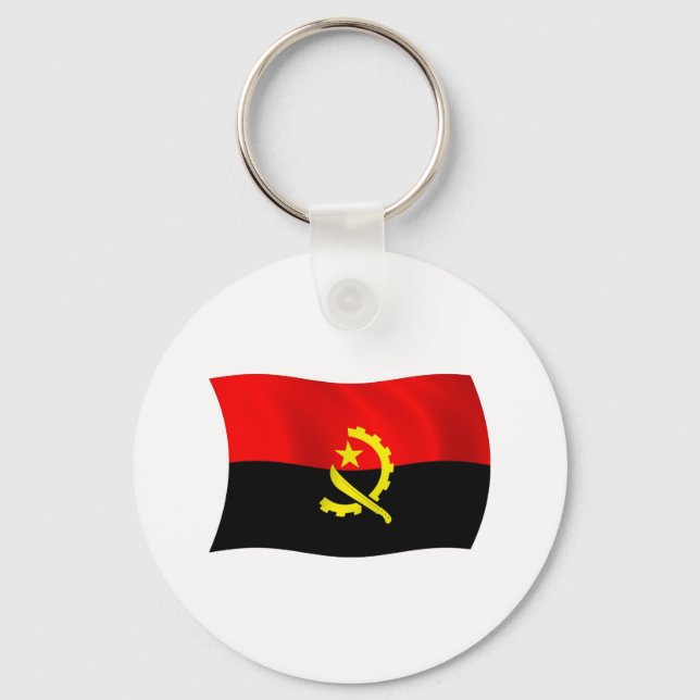 Angola Flagga Nyckelring (Framsida)