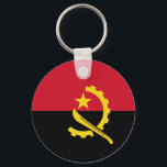 Angola Flagga Nyckelring<br><div class="desc">Anpassade World Flagga Products ( i världen) - Lägg gärna till din egen text.</div>