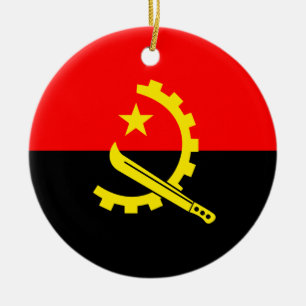 angola flagga ornament