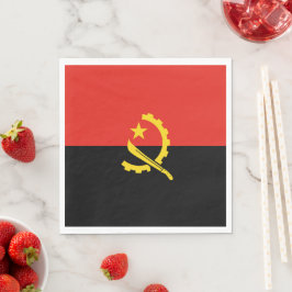 Angola flagga pappersservett