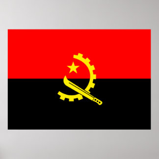 Angola Flagga Poster