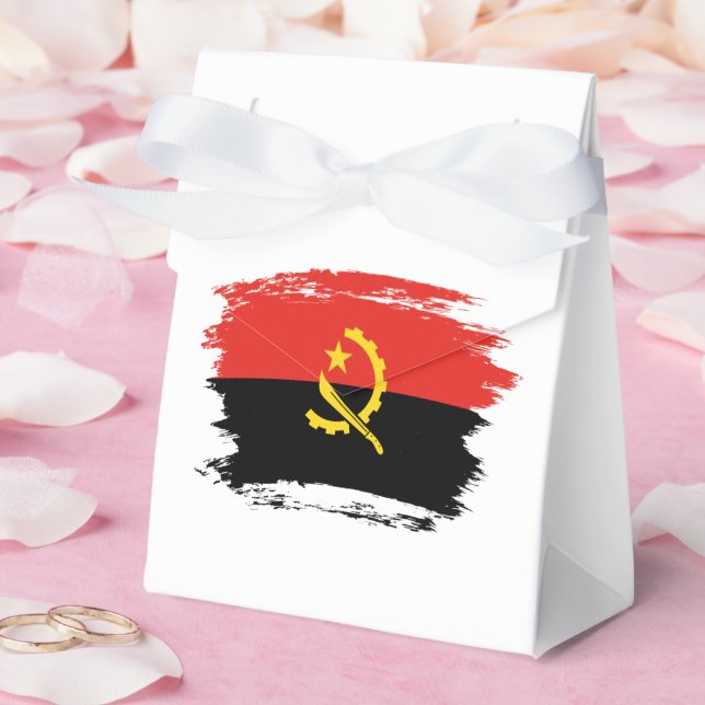 Angola flagga presentaskar (Bröllop)