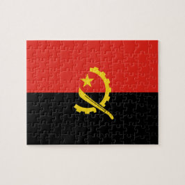 Angola flagga pussel