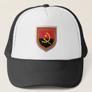 Angola Flagga Shield Keps
