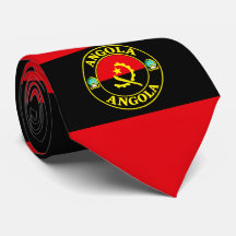 Angola flagga slips, Stylish angolansk slips.