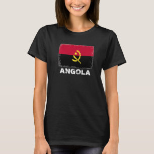 Angola Flagga Support Angolas People Women Manar T Shirt