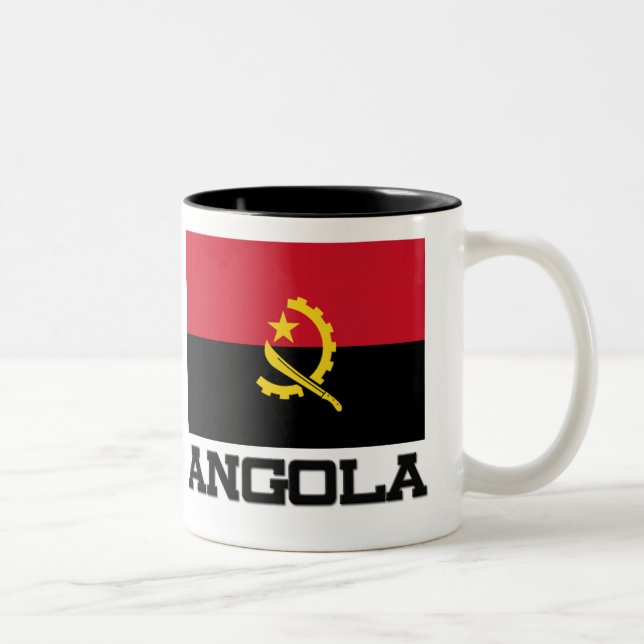 Angola flagga Två-Tonad mugg (Höger)