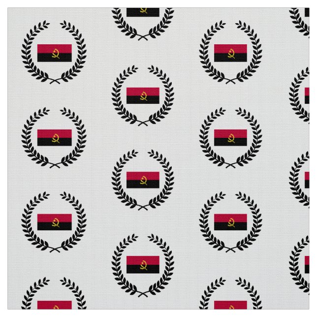 Angola Flagga Tyg (Provkarta)