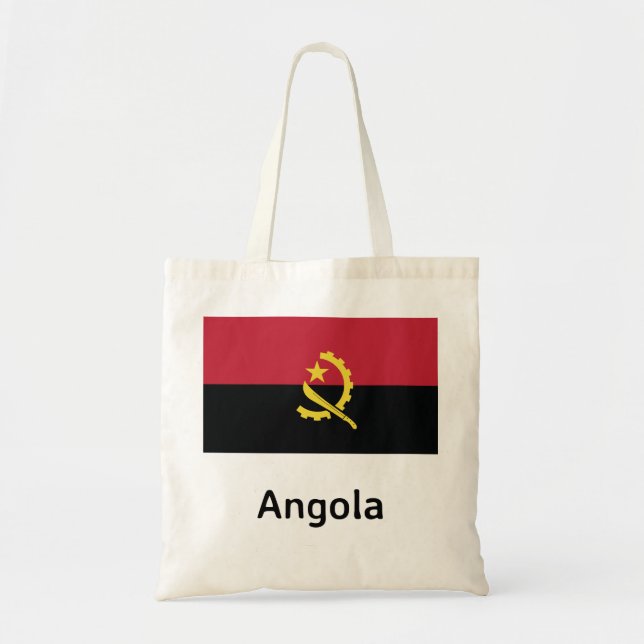 Angola Flagga Tygkasse (Framsidan)