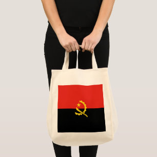 Angola flagga tygkasse
