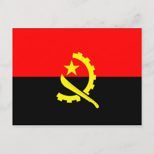 Angola Flagga Vykort