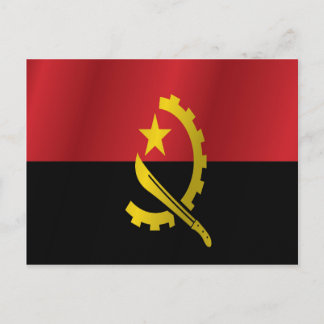 Angola flagga vykort