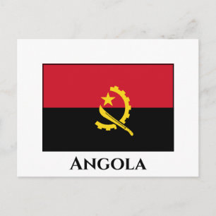 Angola Flagga Vykort