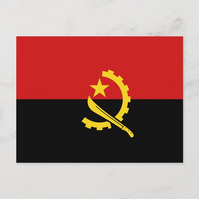Angola Flagga-vykort Vykort (Framsida)