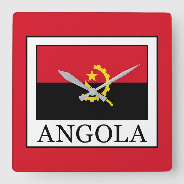 Angola Fyrkantig Klocka (Framsida)