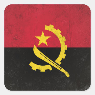 Angola Fyrkantigt Klistermärke