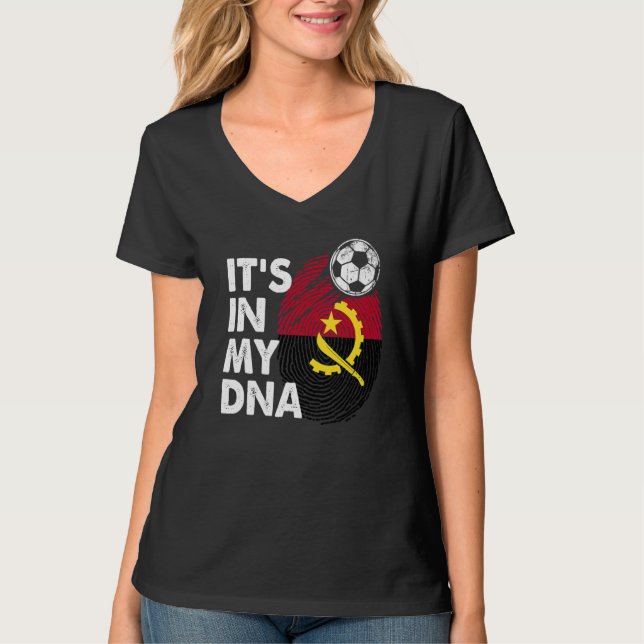 Angola i mitt dinangolanska Flagga Angola T Shirt (Framsida)