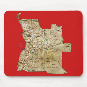 Angola Karta Mousepad Musmatta