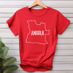 Angola Karta-shirt-Angolan-Land-dispositionsrad Te T Shirt