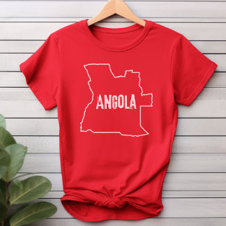 Angola Karta-shirt-Angolan-Land-dispositionsrad Te T Shirt