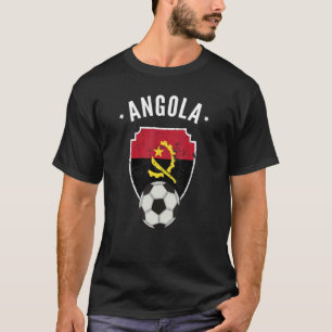 Angola Oceanen Angola Angola-Flagga Angola-Pridet T Shirt
