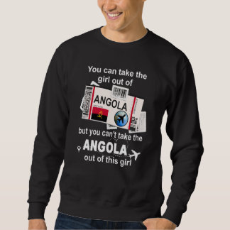 Angola Ombordstigningskort Angola Flicka Angola Lång Ärmad Tröja