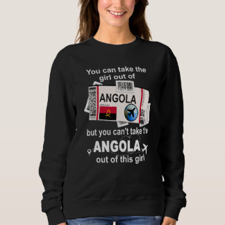 Angola Ombordstigningskort Angola Flickan Angola T Shirt