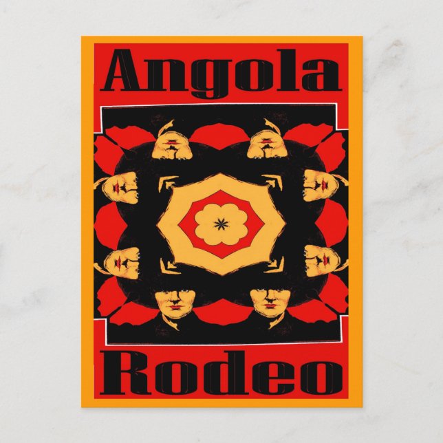 Angola Rodeo Poster Vykort (Framsida)