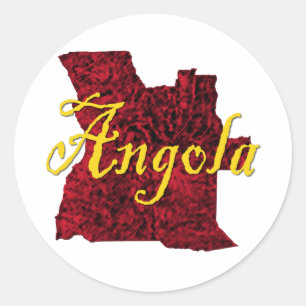Angola Runt Klistermärke